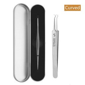 German Ultra-fine No. 5 Cell Pimples Blackhead Clip Tweezers Beauty Salon Special Scraping &amp; Closing Artifact Acne Needle Tool