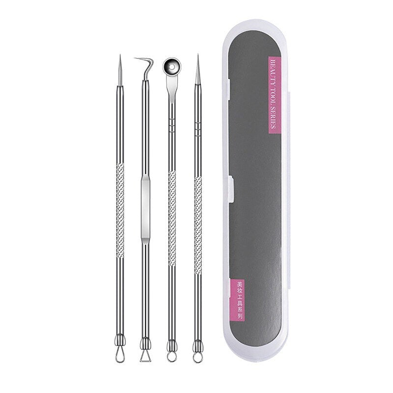 German Ultra-fine No. 5 Cell Pimples Blackhead Clip Tweezers Beauty Salon Special Scraping &amp; Closing Artifact Acne Needle Tools