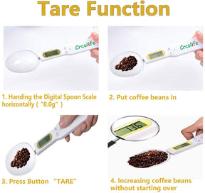 LCD Digital Kitchen Scale Electronic Cooking Food Weight Measuring Spoon 500g 0.1g Coffee Tea Sugar Spoon Scale Kitchen Tool