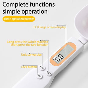 LCD Digital Kitchen Scale Electronic Cooking Food Weight Measuring Spoon 500g 0.1g Coffee Tea Sugar Spoon Scale Kitchen Tool