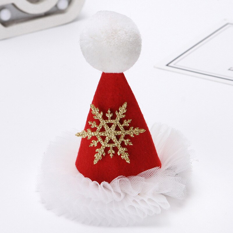 Hot Christmas adult children hair clip Santa Claus antler hairpin clip Christmas hat gift cute hair clip Accessories