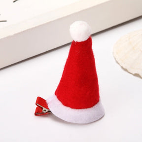 Hot Christmas adult children hair clip Santa Claus antler hairpin clip Christmas hat gift cute hair clip Accessories