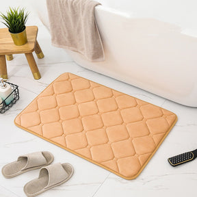 Inyahome Memory Foam Bath Mat Super Water Absorption Machine Washable Bathroom Rug.Soft.Absorbent Quick Dry Bathmat Floor Rugs