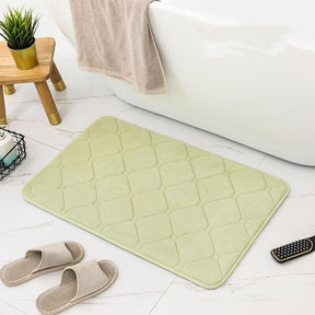 Inyahome Memory Foam Bath Mat Super Water Absorption Machine Washable Bathroom Rug.Soft.Absorbent Quick Dry Bathmat Floor Rugs