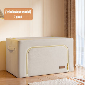 Fabric Foldable Storage Organizer Large Capacity Home Storage Box for Clothes Quilt Blanket Wardrobe Clothing Organizer