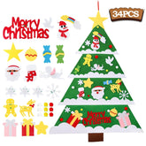 Kids DIY Felt Christmas Tree Merry Christmas Decorations For Home 2022 Christmas Ornaments Navidad 2023 New Year Gifts Xmas Tree