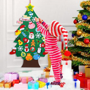 Kids DIY Felt Christmas Tree Merry Christmas Decorations For Home 2022 Christmas Ornaments Navidad 2023 New Year Gifts Xmas Tree