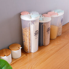 Kitchen Storage Box Food Storage Box Kitchen Supplies Grain Storage Tank  Moisture-Proof Sealed Cans Transparent Organizers
