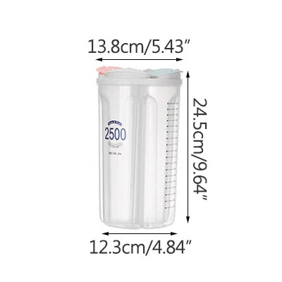 Kitchen Storage Box Food Storage Box Kitchen Supplies Grain Storage Tank  Moisture-Proof Sealed Cans Transparent Organizers