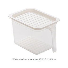 Kitchen Storage Box Refrigerator Fresh-keeping Box with Handle Plastic with Lid Sealed Food Fruit Storage Box Storage Jar