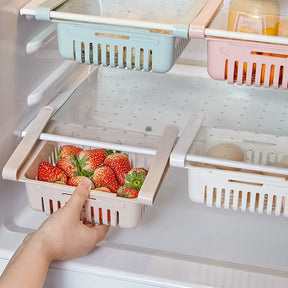 Kitchen Storage Rack Organizer Refrigerator  Basket Shelf Box Holder Food Storage Container Kitchen Accessories Fridge Organizer