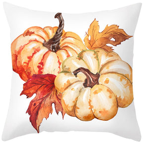 Happy Thanksgiving Cushion Cover Cartoon Maple leaf Pumpkin Pillow Case 45x45cm Halloween Autumn Decor Christmas 2022