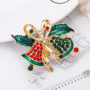 Luxury Exquisite Christmas Brooch Pin Snowman Santa Claus Boot Garland Fashion Jewelry Gift Christmas Decoration Brooches