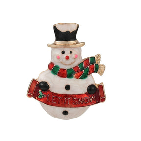 Luxury Exquisite Christmas Brooch Pin Snowman Santa Claus Boot Garland Fashion Jewelry Gift Christmas Decoration Brooches