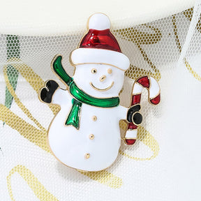 Luxury Exquisite Christmas Brooch Pin Snowman Santa Claus Boot Garland Fashion Jewelry Gift Christmas Decoration Brooches