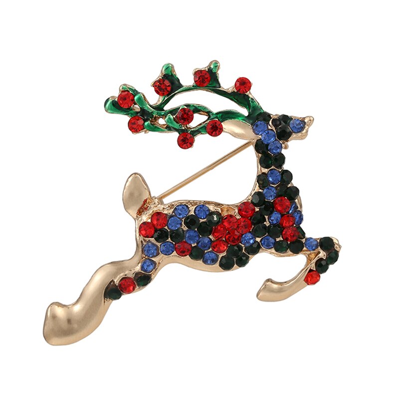 Luxury Exquisite Christmas Brooch Pin Snowman Santa Claus Boot Garland Fashion Jewelry Gift Christmas Decoration Brooches