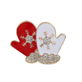 Luxury Exquisite Christmas Brooch Pin Snowman Santa Claus Boot Garland Fashion Jewelry Gift Christmas Decoration Brooches