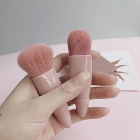 Makeup Brushes Set With Mirror Box Blush Lip Eye Shadow Brush Professional Cosmetic Brushes Kit Portable Travel Mini Beauty Tool
