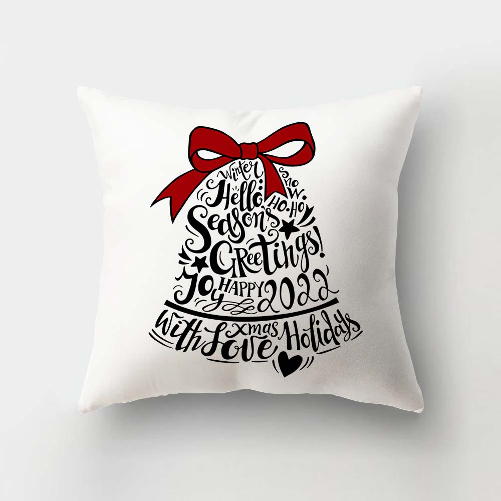 Merry Christmas Cushion Cover Ornaments Christmas Decoration For Home Cristmas Decor Noel Navidad New Year Gift 2023 Xmas Natal