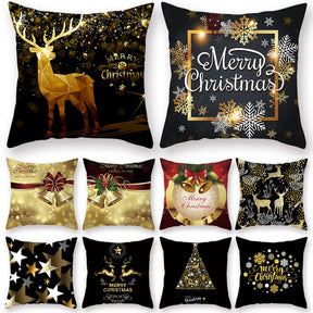 Merry Christmas Cushion Cover Ornaments Christmas Decoration For Home Cristmas Decor Noel Navidad New Year Gift 2023 Xmas Natal