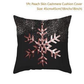 Merry Christmas Cushion Cover Ornaments Christmas Decoration For Home Cristmas Decor Noel Navidad New Year Gift 2023 Xmas Natal