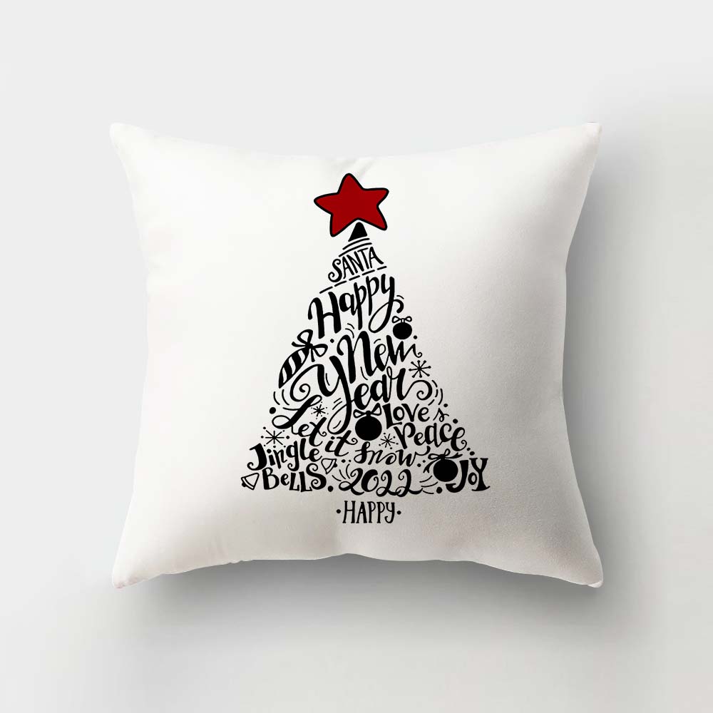 Merry Christmas Cushion Cover Ornaments Christmas Decoration For Home Cristmas Decor Noel Navidad New Year Gift 2023 Xmas Natal