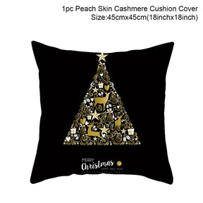 Merry Christmas Cushion Cover Ornaments Christmas Decoration For Home Cristmas Decor Noel Navidad New Year Gift 2023 Xmas Natal