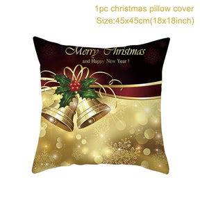 Merry Christmas Cushion Cover Ornaments Christmas Decoration For Home Cristmas Decor Noel Navidad New Year Gift 2023 Xmas Natal