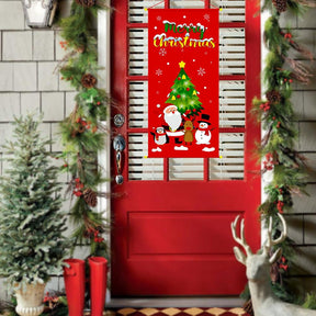 Merry Christmas Hanging Flag Christmas Decorations For Home Door Christmas Ornaments Xmas Gifts Navidad Decor 2023 New Year