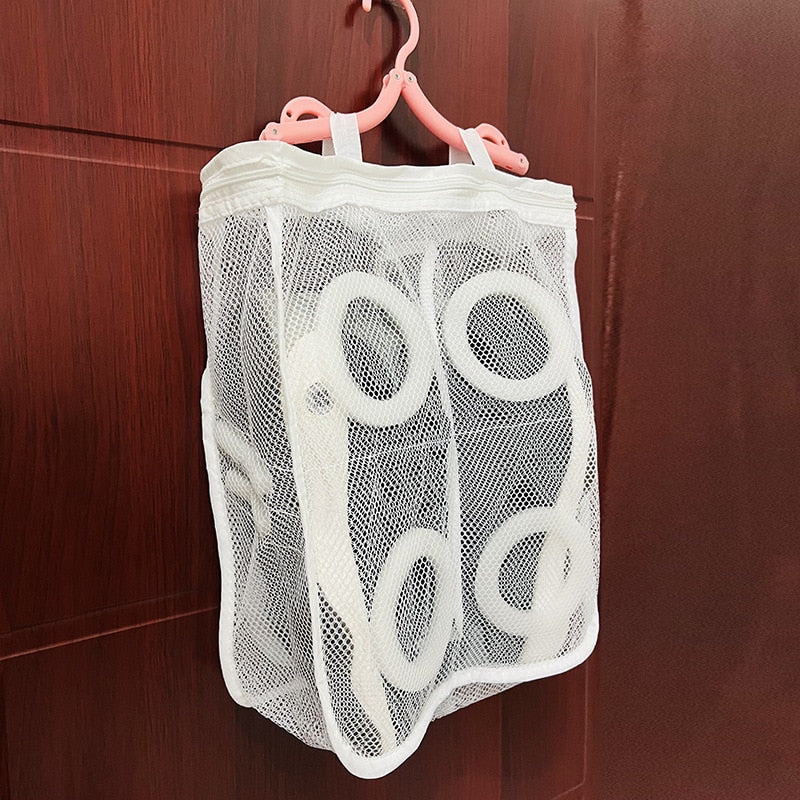 Mesh Washing Machine Shoes Bag Anti-deformation Zipper Laundry Bag Travel Shoes Clothes Storage Bags Shoes Airing Dry Tool