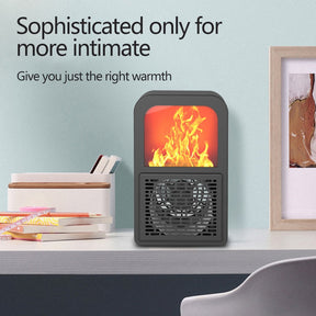 New Creative Fireplace 3D Flame Heater Home Mini Heater Desktop Office Electricity Saving Heater