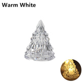 Night Light Crystal Mini Christmas Tree Light Flameless LED Decorative lights indoor LED Lamp Christmas Party Home Table Decor