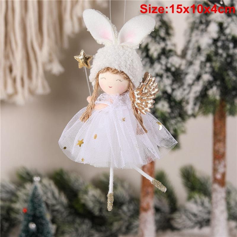 Noel Decoration 2022 Christmas Angel Pendants Christmas Tree Decorations New Year 2023 Xmas Gifts Navidad Christmas Ornaments