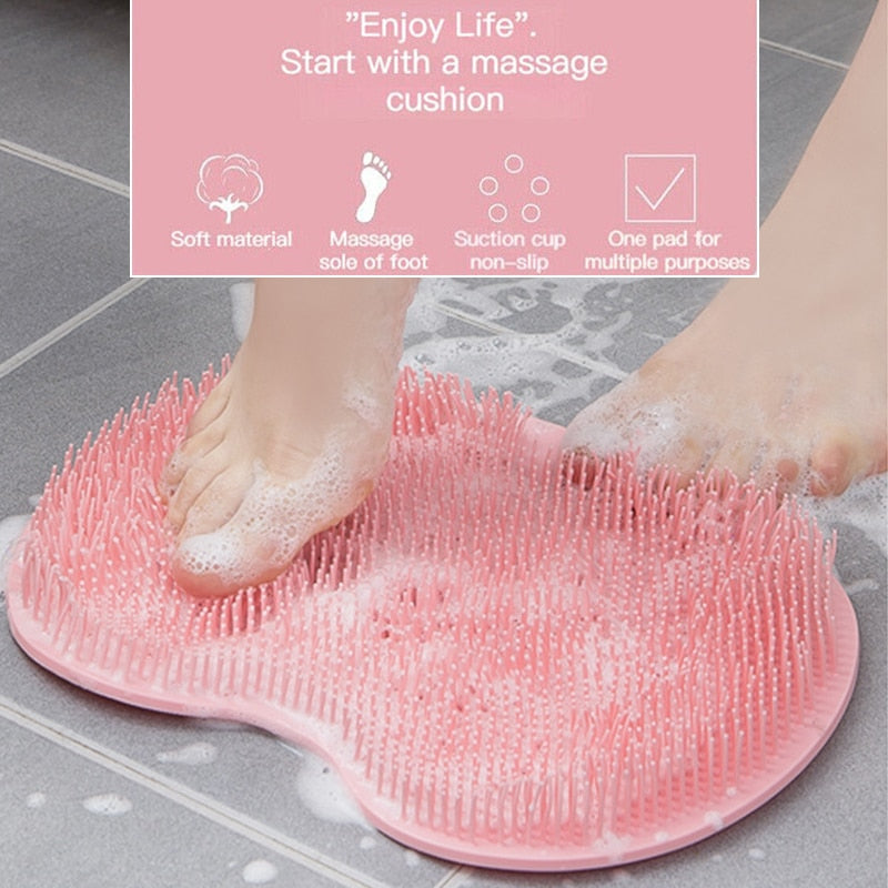 Silicone Foot Scrubber Back Brush Bathroom Massager