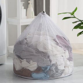 Nylon Mesh Washing Bags Underwear Bra Laundry Bag Basket Household Clean Organizer Drawstring Beam Port Household Cleaning
