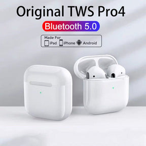 Original TWS Pro 4 Bluetooth 5.0 Earphones Wireless Headphones Hands-Free In-Ear Stereo Earbuds Pro4 Headset For Smart Phones