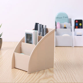 Plastic TV Remote Control Storage Holder Mobile Phone Holder Stand Washable Home Office Storage Boxes Desktop Storage Case