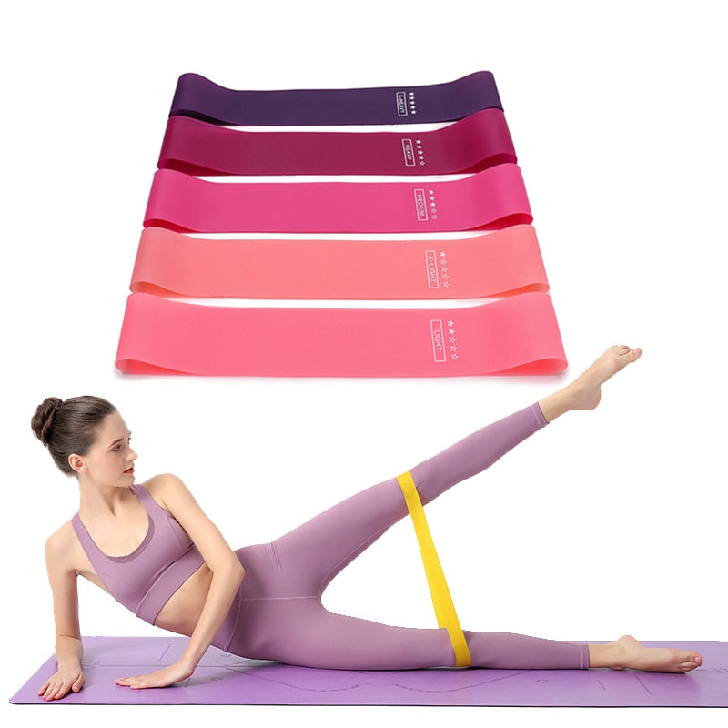 Portable Fitness Workout Equipment Rubber Resistance Bands Yoga Gym Elastic Gum Strength Pilates Crossfit Women Weight Sports fitness