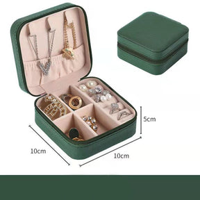 Portable Jewelry Storage Box Candy Color Travel Storage Organizer Jewelry Case Earrings Necklace Ring Jewelry Organizer Display