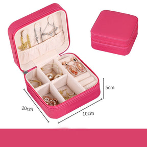 Portable Jewelry Storage Box Candy Color Travel Storage Organizer Jewelry Case Earrings Necklace Ring Jewelry Organizer Display