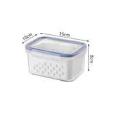 Refrigerator Storage Box Fridge Organizer Fresh Vegetable Fruit Boxes Drain Basket Storage Containers Pantry Kitchen Organizer