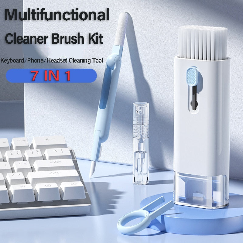 7-in-1 Computer Keyboard Earphone Phone Cleaner Brush Kit