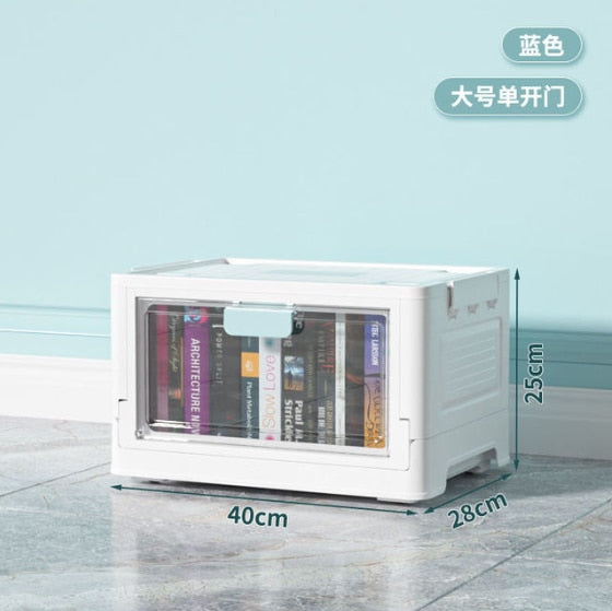 Large Capacity Storage Box Transparent Stackable Foldable