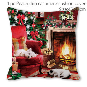 Santa Claus Christmas Doormat Pillowcase Christmas Decorations for Home 2022 Navidad Ornaments Xmas Party Decor New Year Gifts