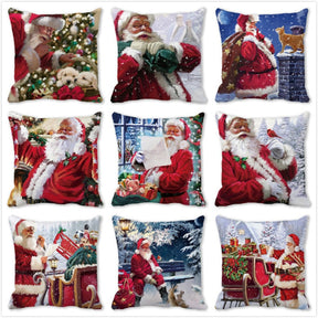 Santa Claus Christmas Doormat Pillowcase Christmas Decorations for Home 2022 Navidad Ornaments Xmas Party Decor New Year Gifts