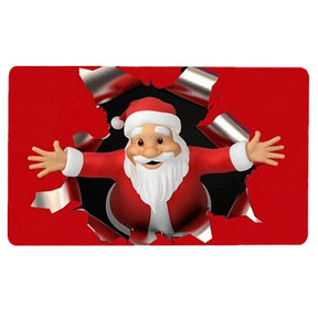 Santa Claus Christmas Doormat Pillowcase Christmas Decorations for Home 2022 Navidad Ornaments Xmas Party Decor New Year Gifts