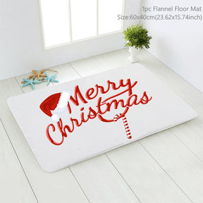 Santa Claus Christmas Doormat Pillowcase Christmas Decorations for Home 2022 Navidad Ornaments Xmas Party Decor New Year Gifts