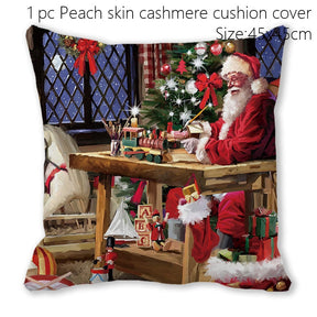 Santa Claus Christmas Doormat Pillowcase Christmas Decorations for Home 2022 Navidad Ornaments Xmas Party Decor New Year Gifts