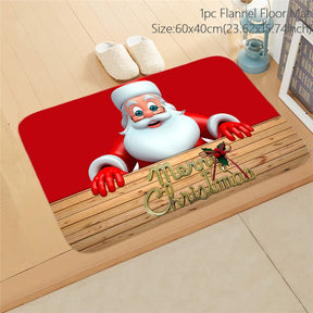 Santa Claus Christmas Doormat Pillowcase Christmas Decorations for Home 2022 Navidad Ornaments Xmas Party Decor New Year Gifts