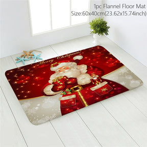 Santa Claus Christmas Doormat Pillowcase Christmas Decorations for Home 2022 Navidad Ornaments Xmas Party Decor New Year Gifts